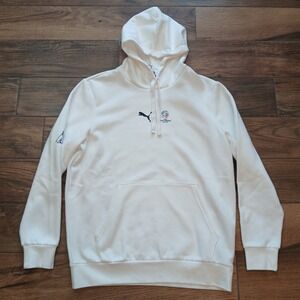 Puma Hoodie Mens Large White Copa America USA 2024 Sweatshirt Sweater Soccer